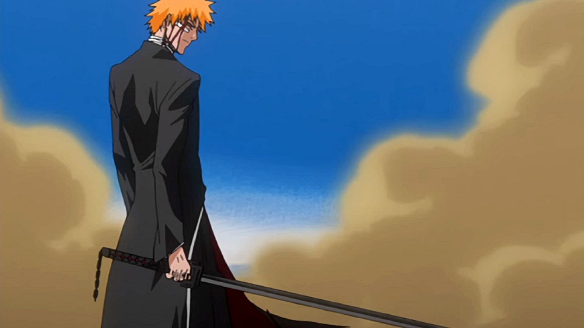 Ichigo using Tensa Zangetsu for the first time (Image via Studio Pierrot, Bleach)