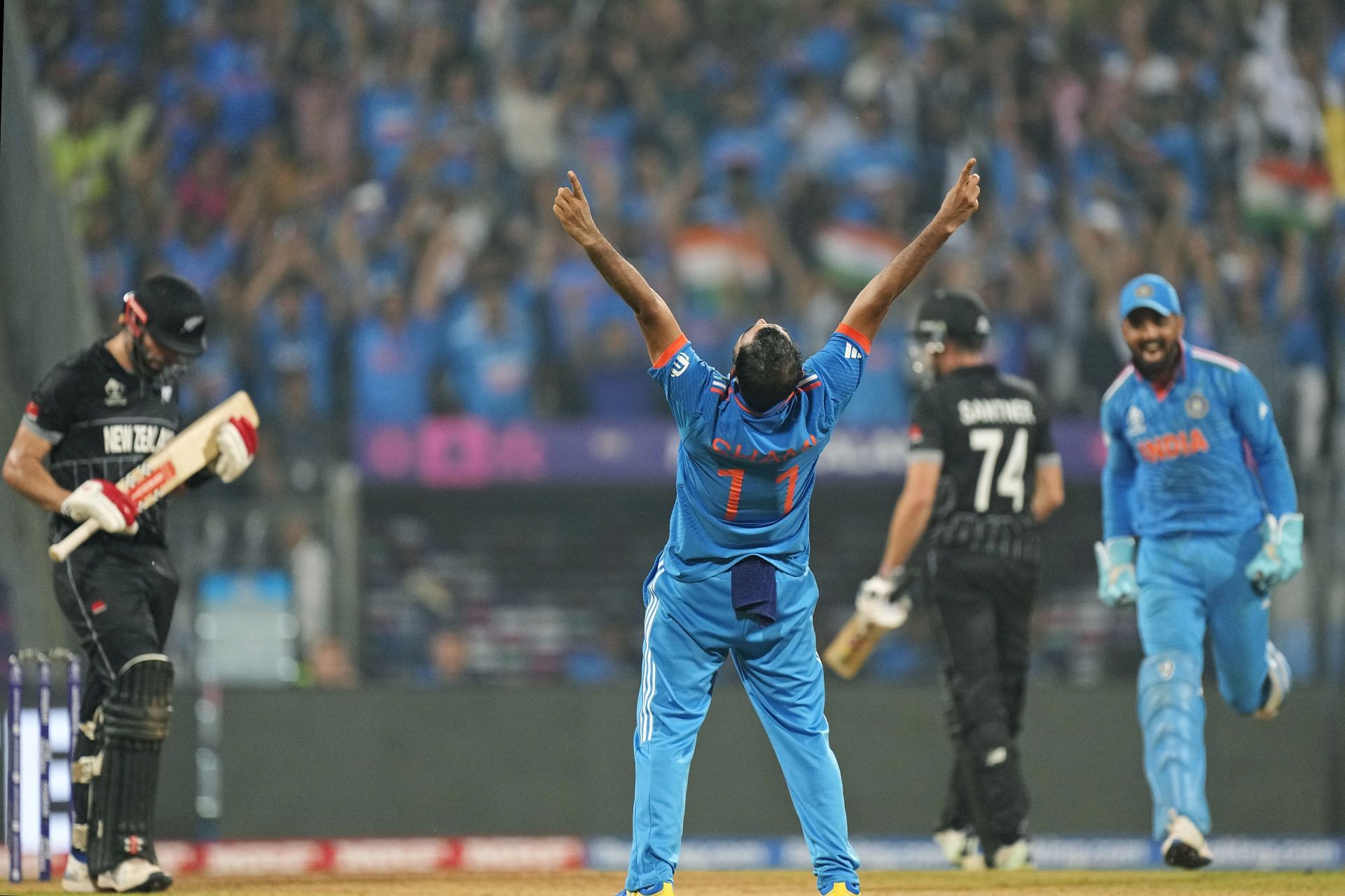 Mohammed Shami is the leading wicket-taker in the 2023 World Cup with 23 scalps. (Pic: AP)