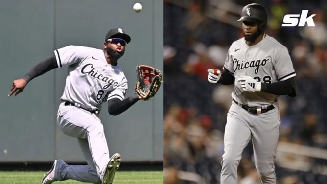 White Sox's Luis Robert Jr. reacts to winning Silver Slugger award for the first time in career