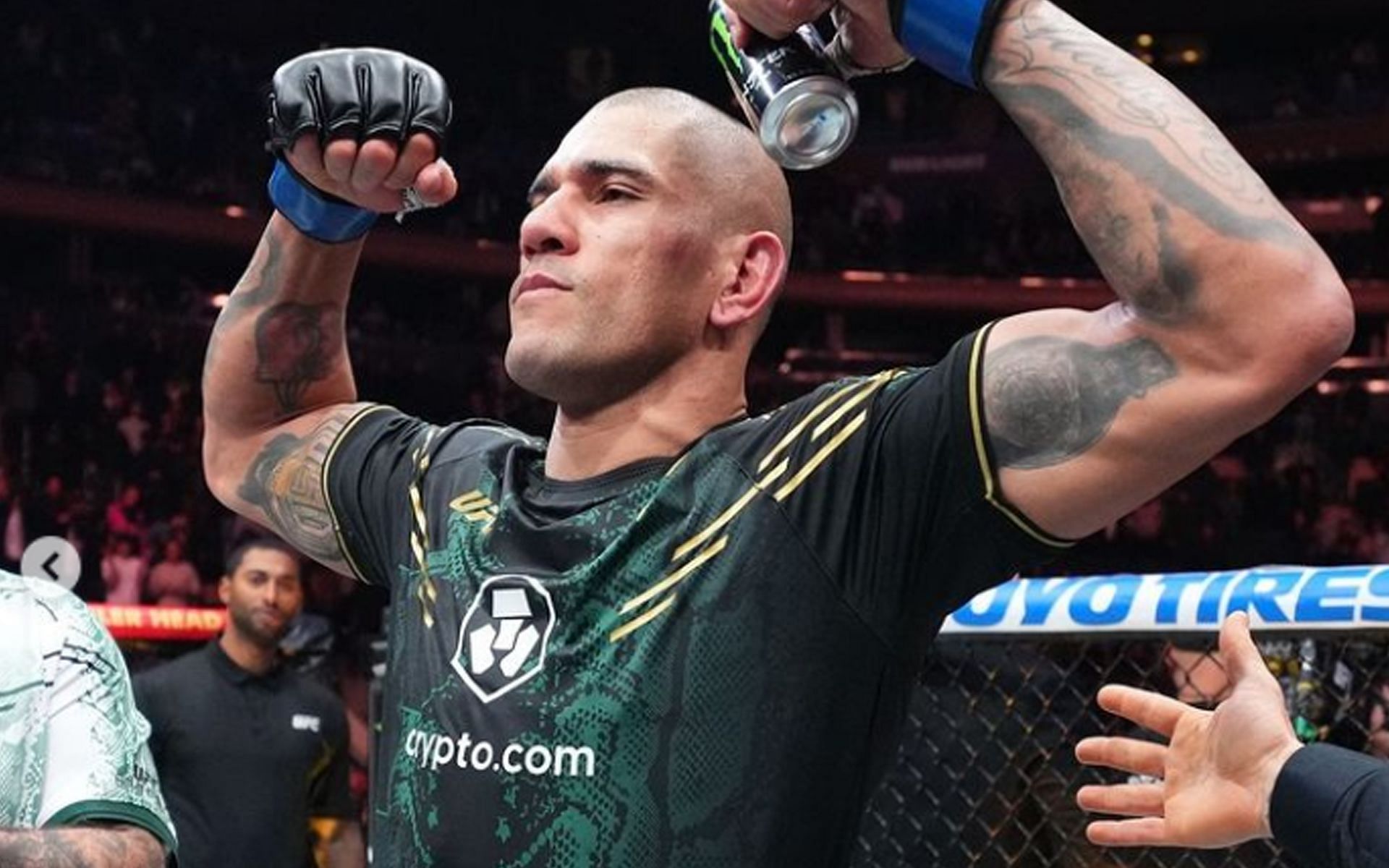 Alex Pereira after his UFC 295 win (Image via @ufc Instagram)