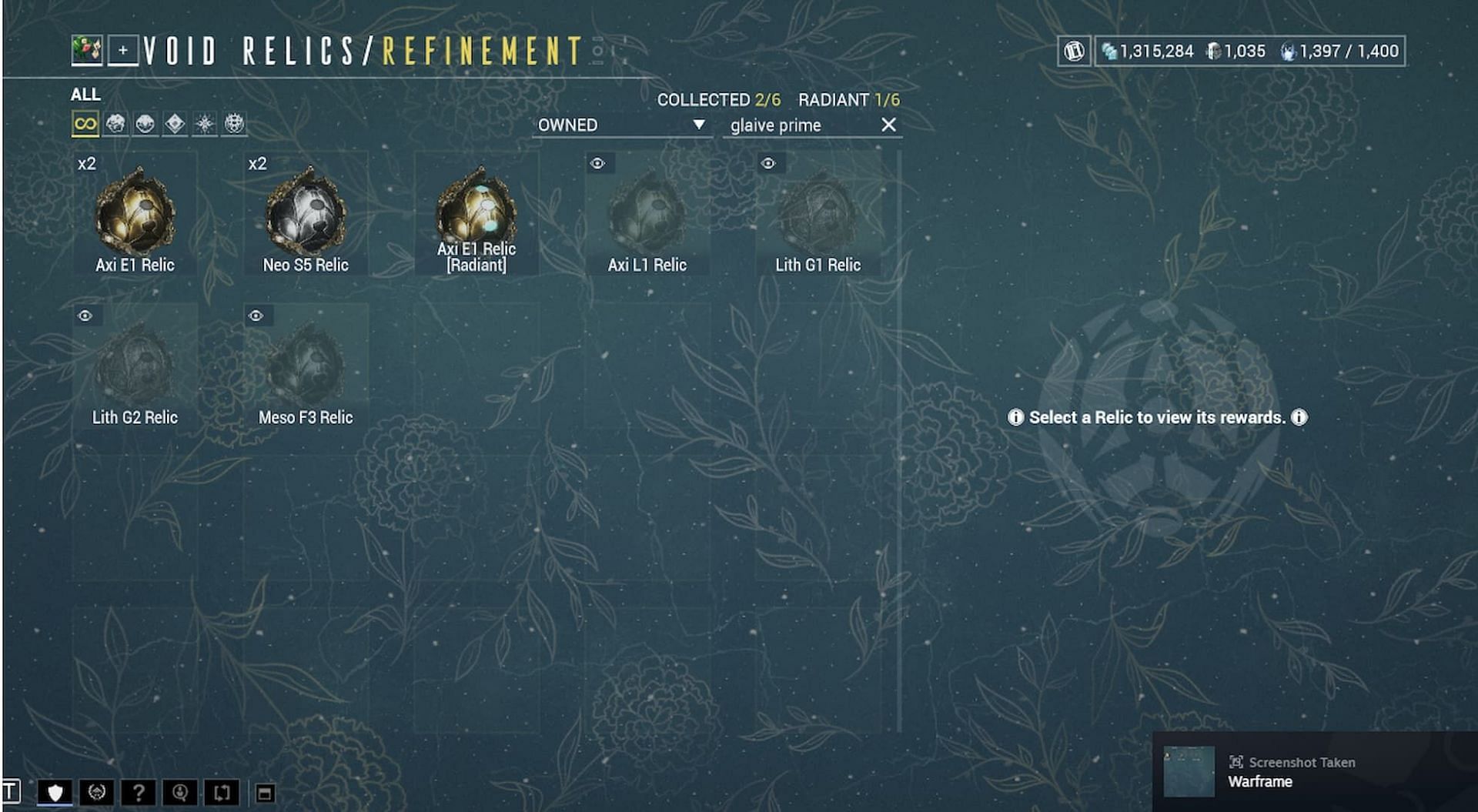 You can purchase vaulted relics from other players or from Varzia (Image via Digital Extremes)