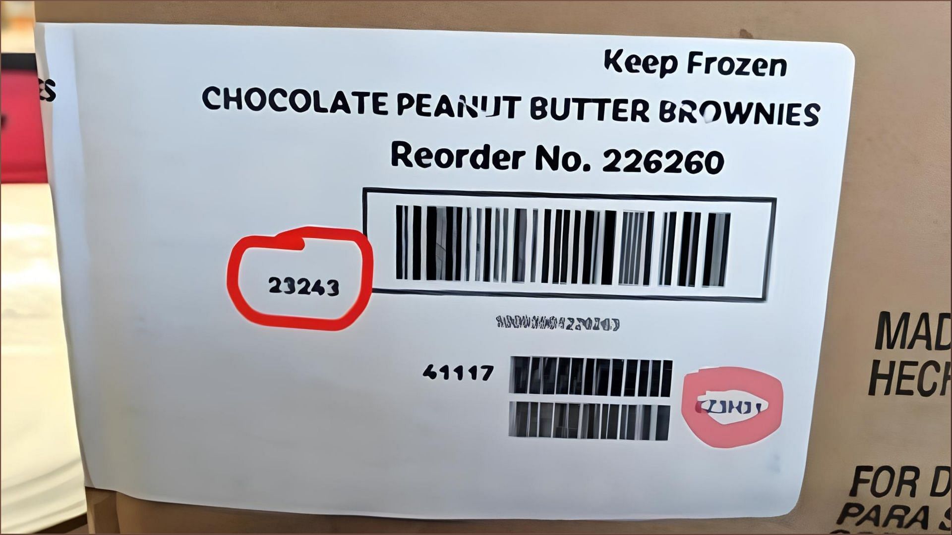 The recalled brownies Chocolate Decadent Brownies and Chocolate Peanut Butter Brownies should not be consumed (Image via FDA)