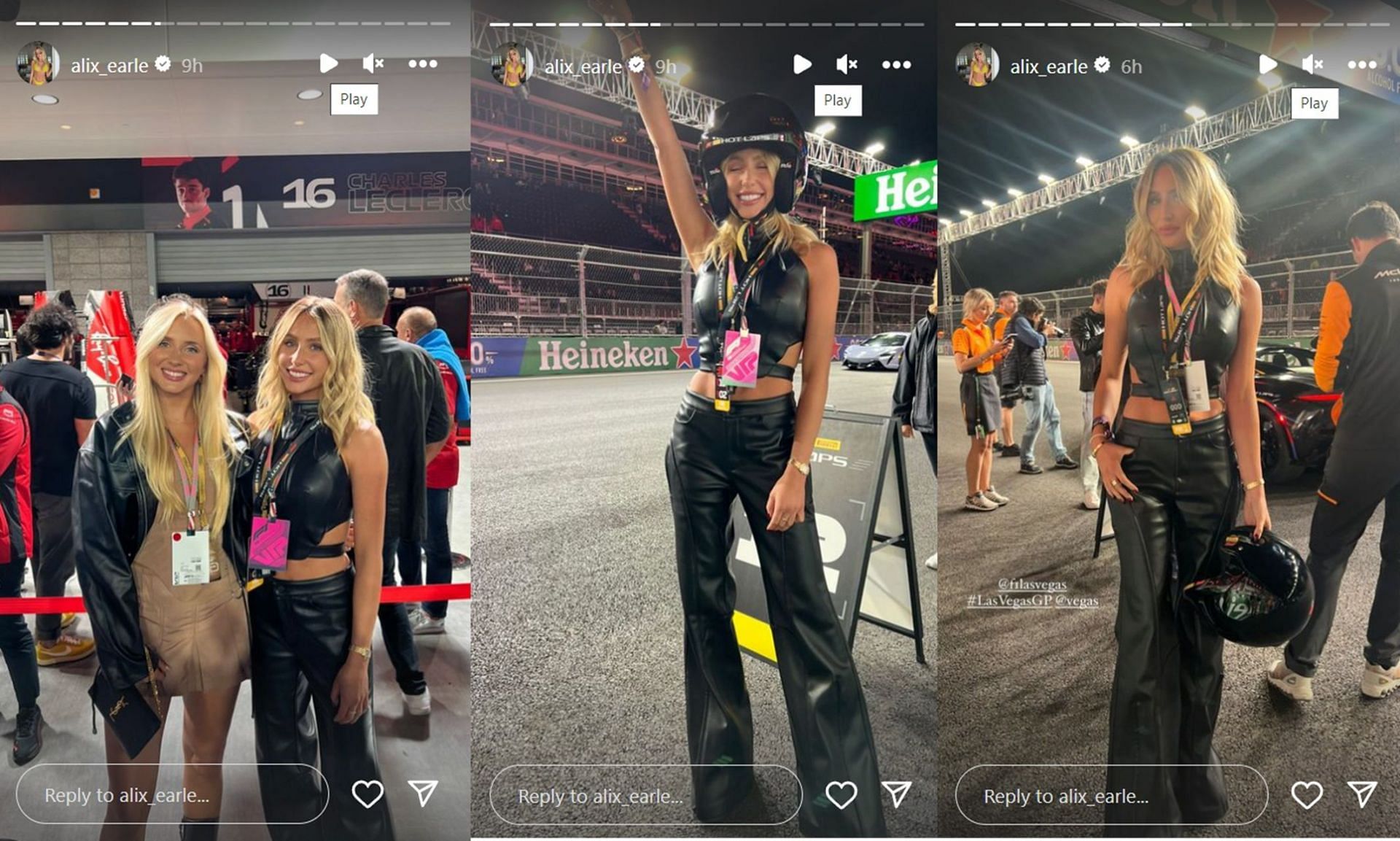 Alix Earle shares stunning snaps from F1 Las Vegas Grand Prix qualifying session