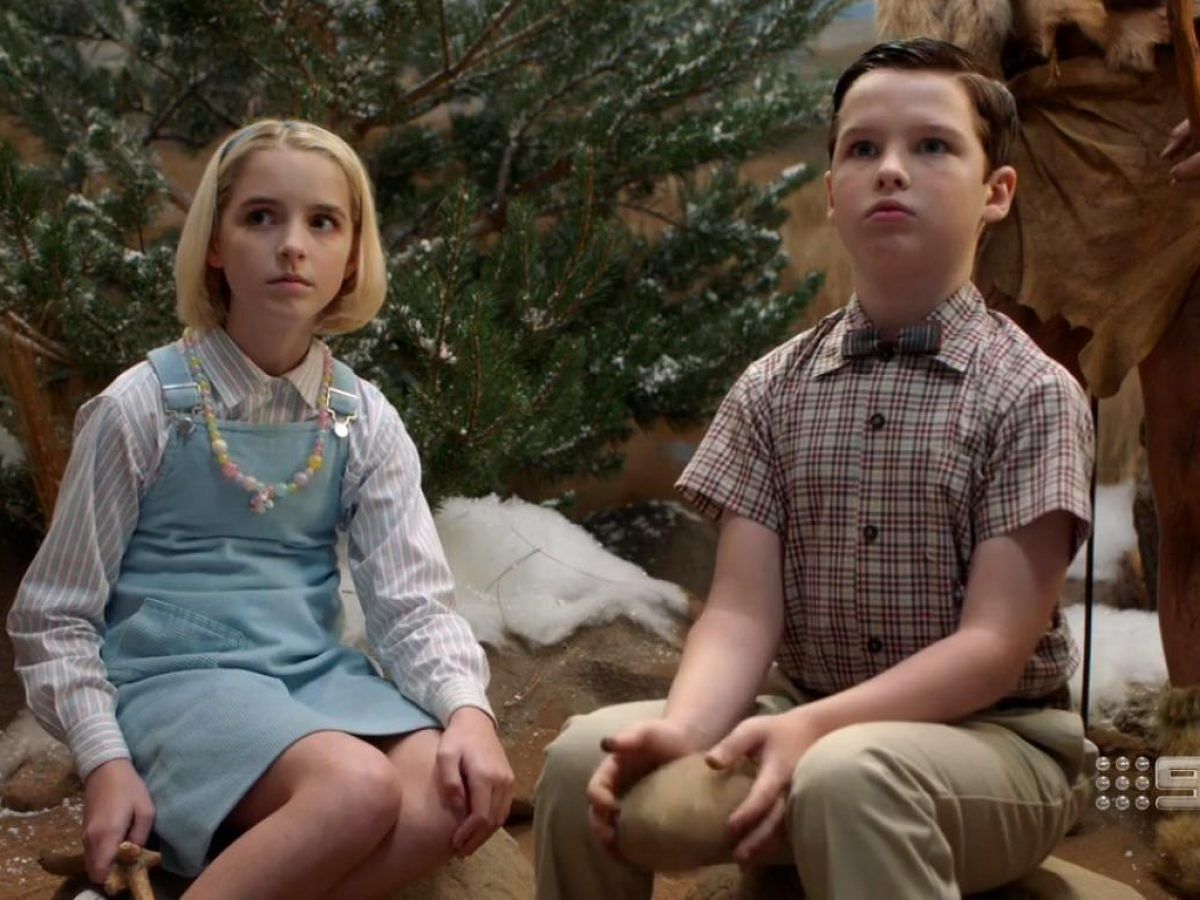 Grace Mckenna as Paige (left) and Iain Armitage as Sheldon (right) - (image via CBS)
