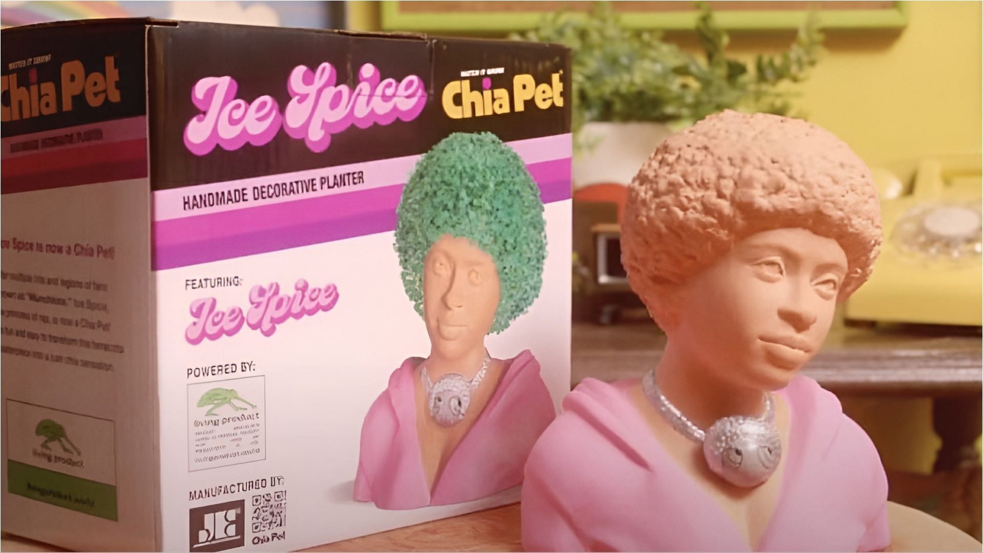Ice Spice Chia Pet is scheduled to be released soon on shopping sites (Image via gh0sst1n/X)
