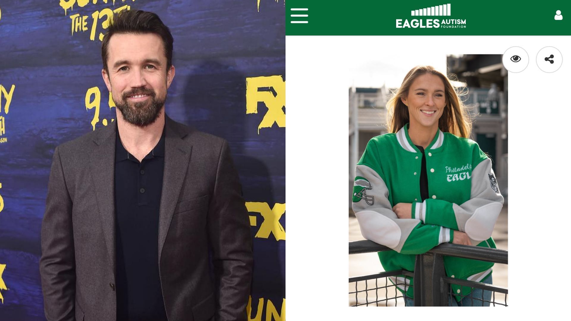 Rob McElhenney ups the ante with $62,000 bid for Jason Kelce&rsquo;s wife Kylie&rsquo;s 1990&rsquo;s Eagles jacket