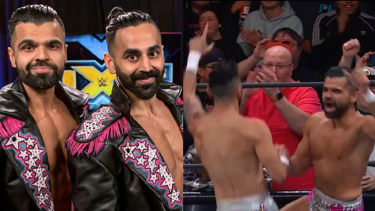 The Bollywood Boyz made their &quot;AEW tag team debut&quot; today