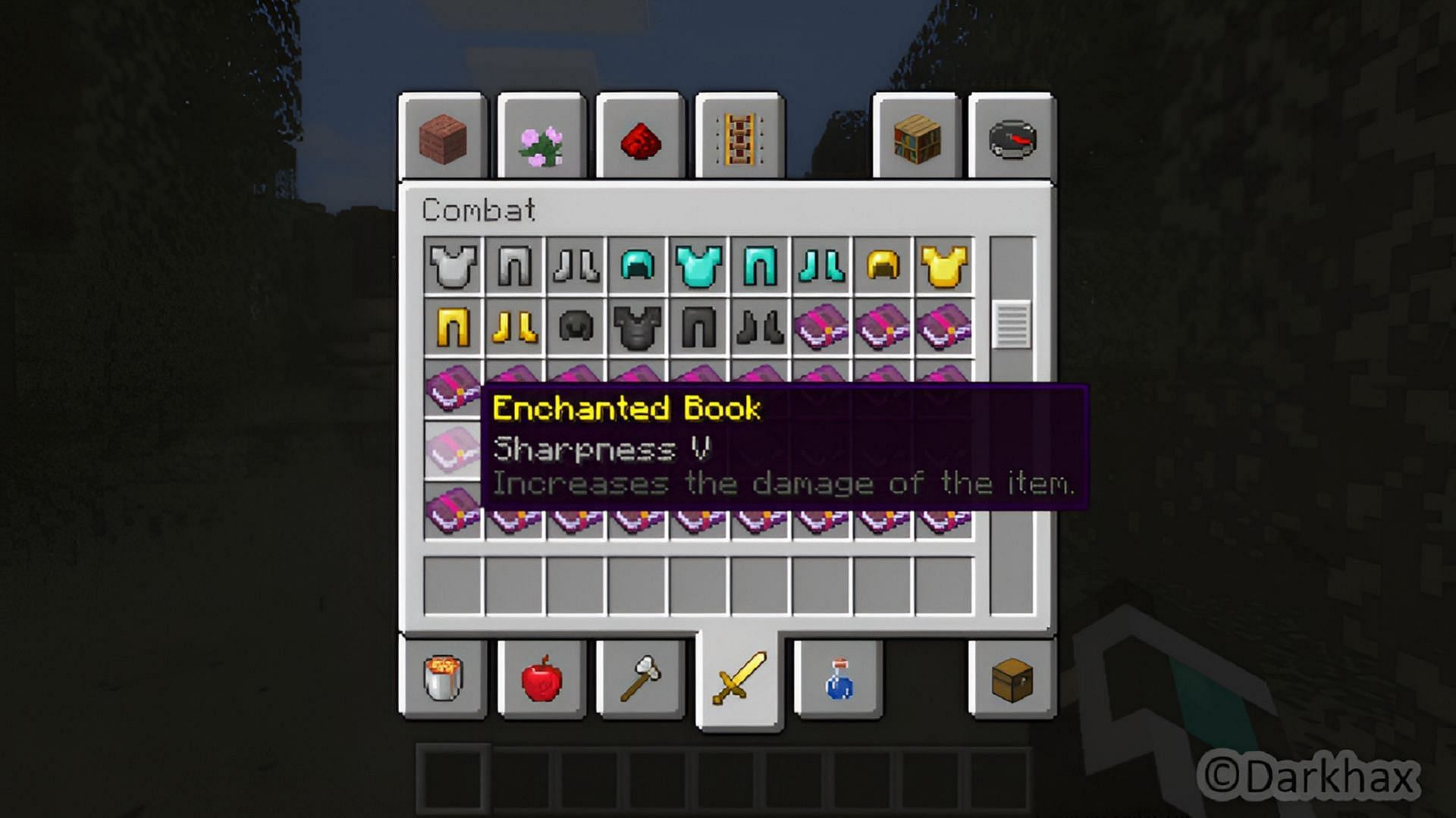 Enchantment Descriptions ensures that Minecraft fans know what their enchantments do (Image via Darkhax/Modrinth)