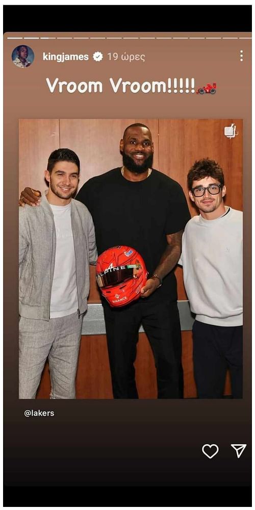 LeBron James Charles LeClerc Esteban Ocon