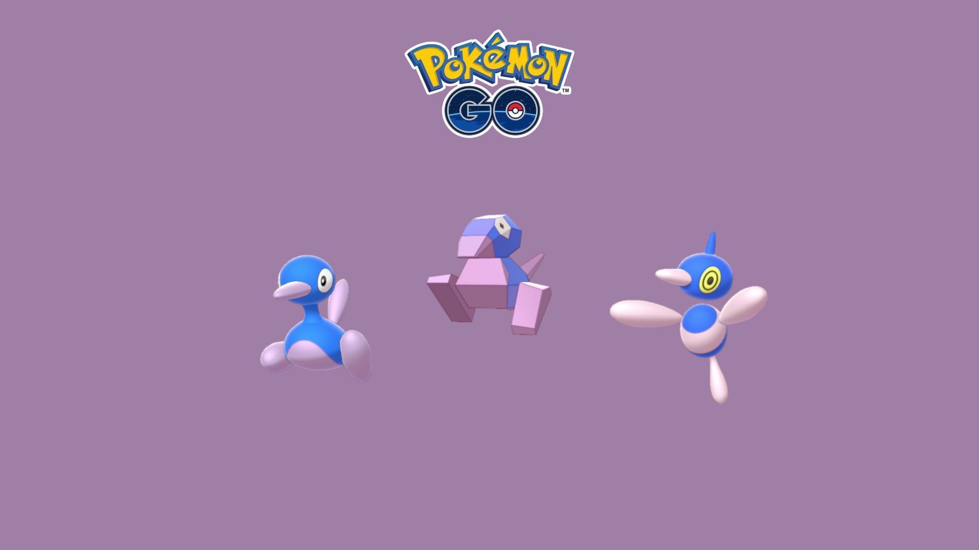 Shiny Porygon, shiny Porygon2, and shiny Porygon-Z (Image via Niantic/Serebii)