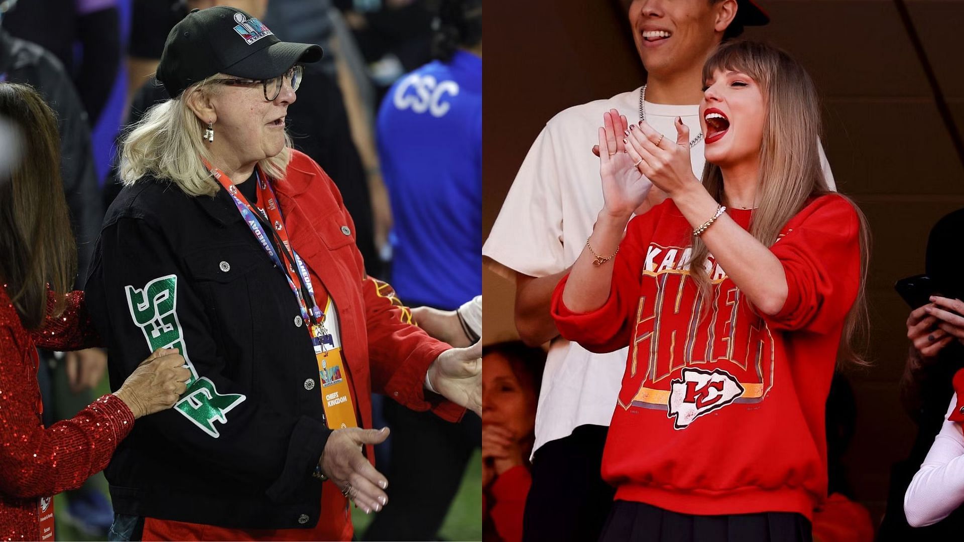 Donna Kelce reacts to watching Taylor Swift