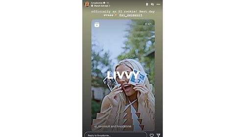 Olivia Dunne shared the news on her Instagram story