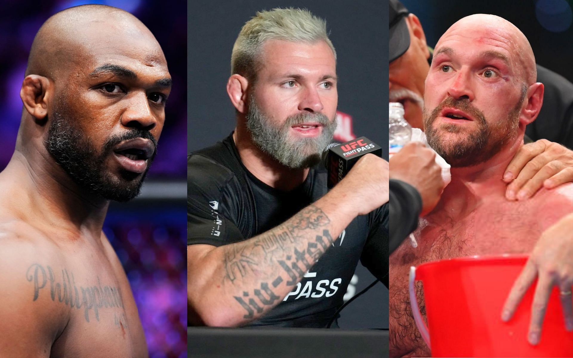 Jon Jones (left), Gordon Ryan (middle) and Tyson Fury (right) [Images Courtesy: @GettyImages]