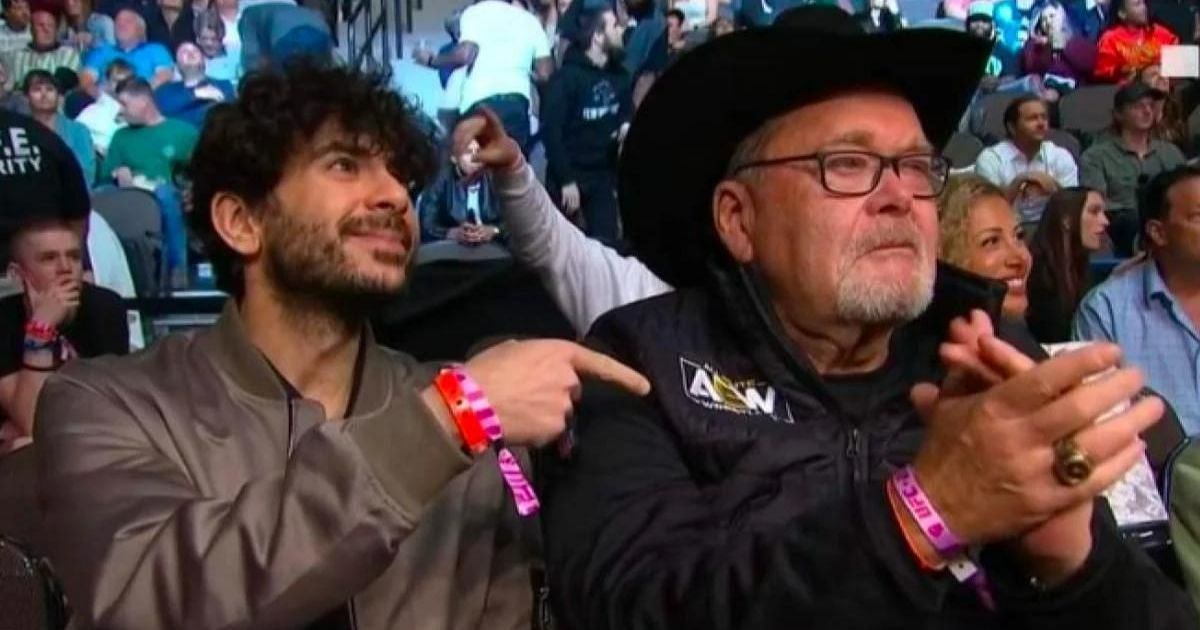 AEW President Tony Khan and Jim Ross.