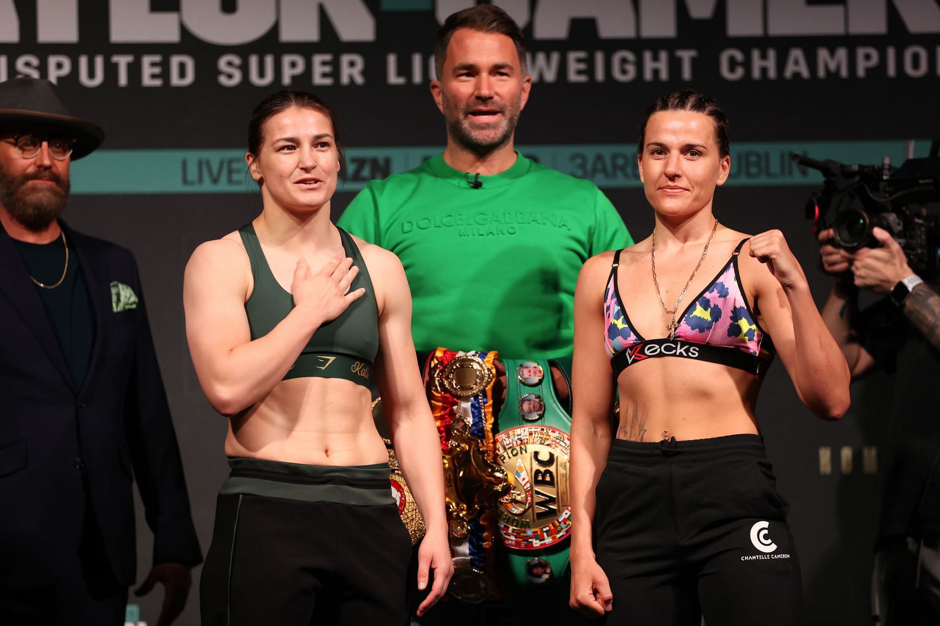 Katie Taylor v Chantelle Cameron Weigh-In