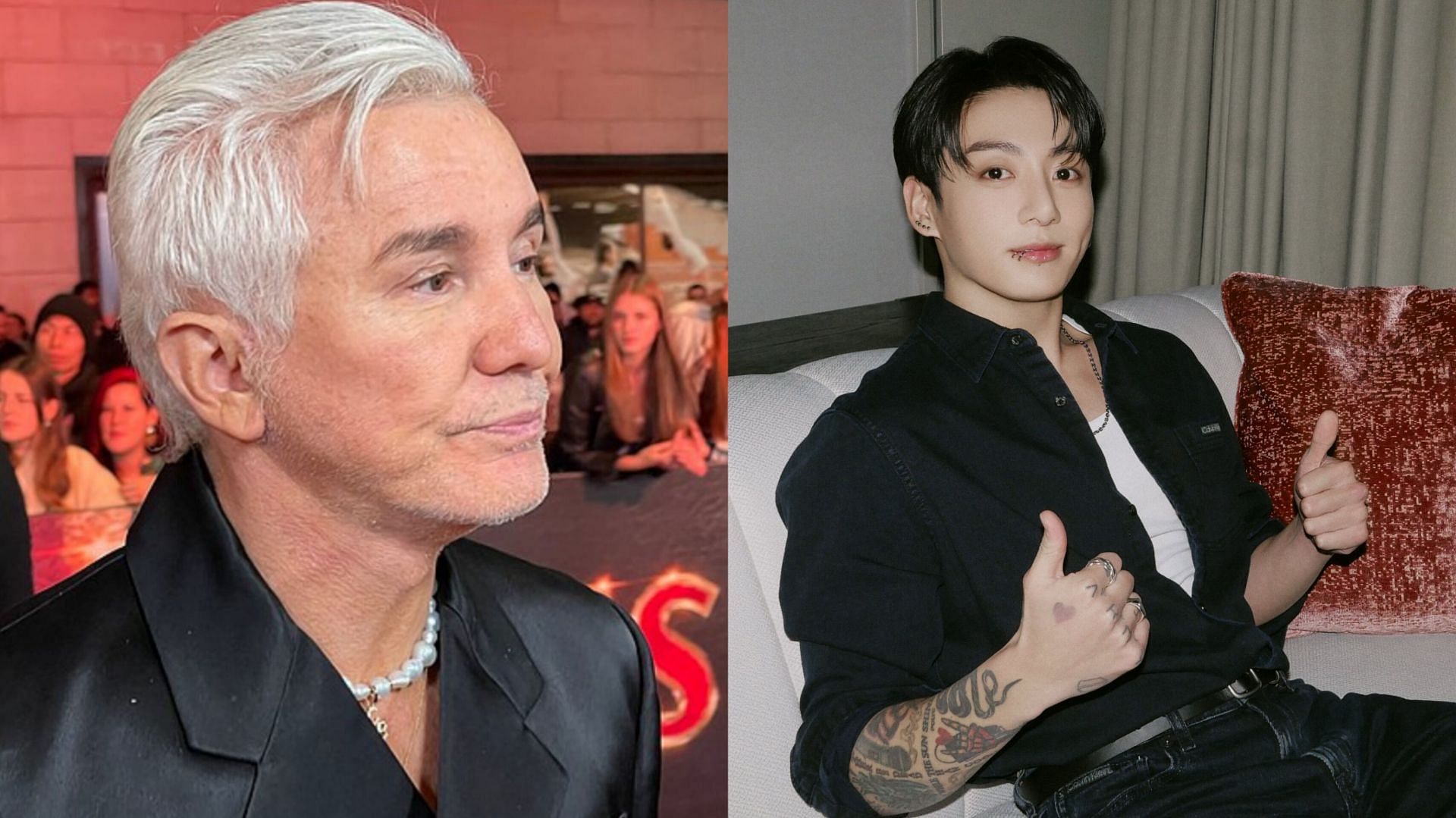 Featuring Baz Luhrmann and Jungkook (Image via JUNGKOOKSNS and Bighit Entertainment/X)