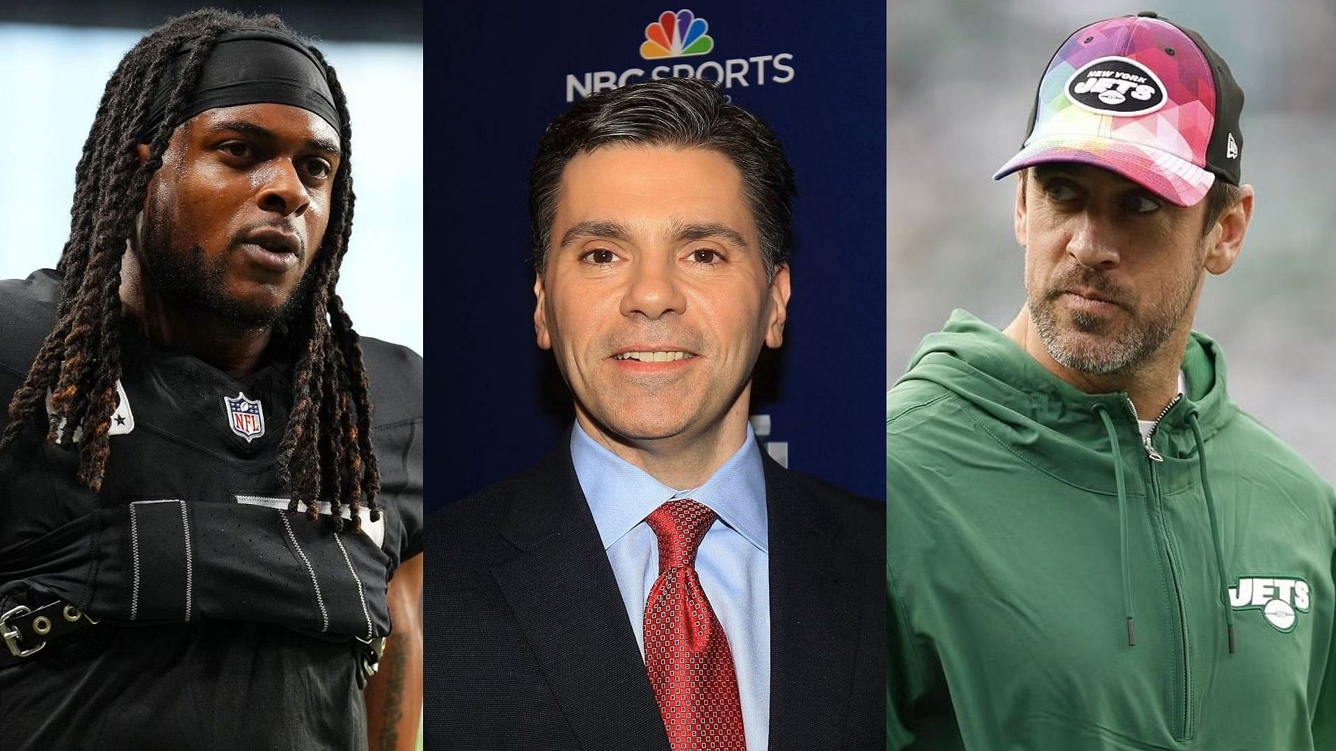 Mike Florio calls Jets newsbreak about attempt to land Davante Adams a coldly calculated political move to placate Aaron Rodgers