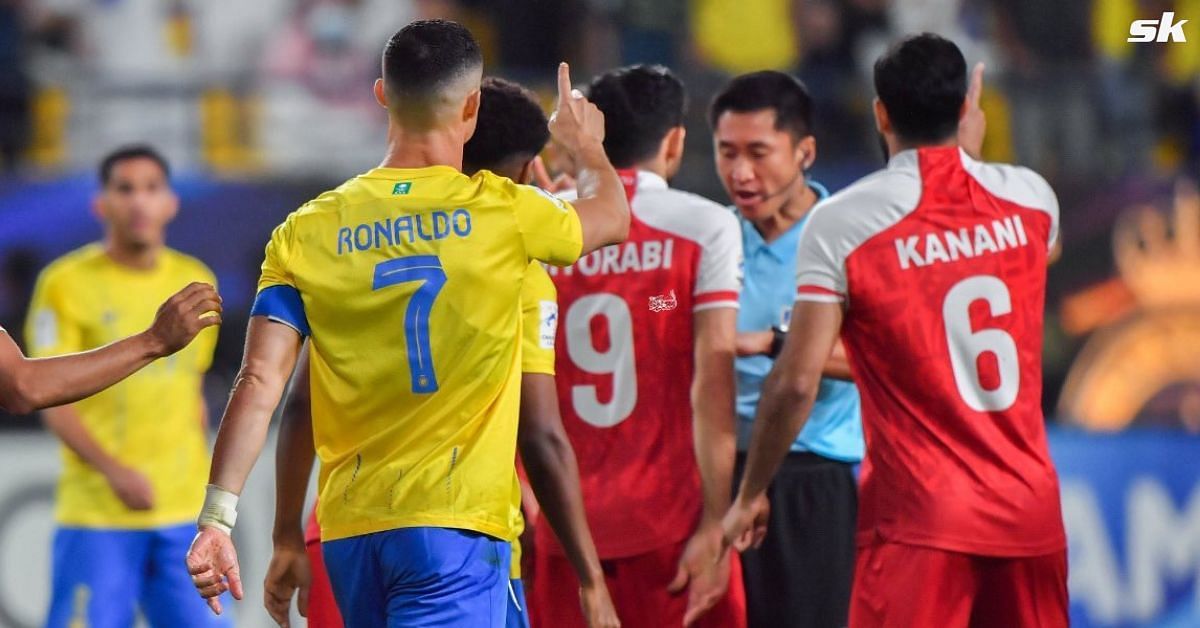Cristiano Ronaldo displays incredible sportsmanship as he pleads referee not to give Al-Nassr penalty after incident inside the box against Persepolis