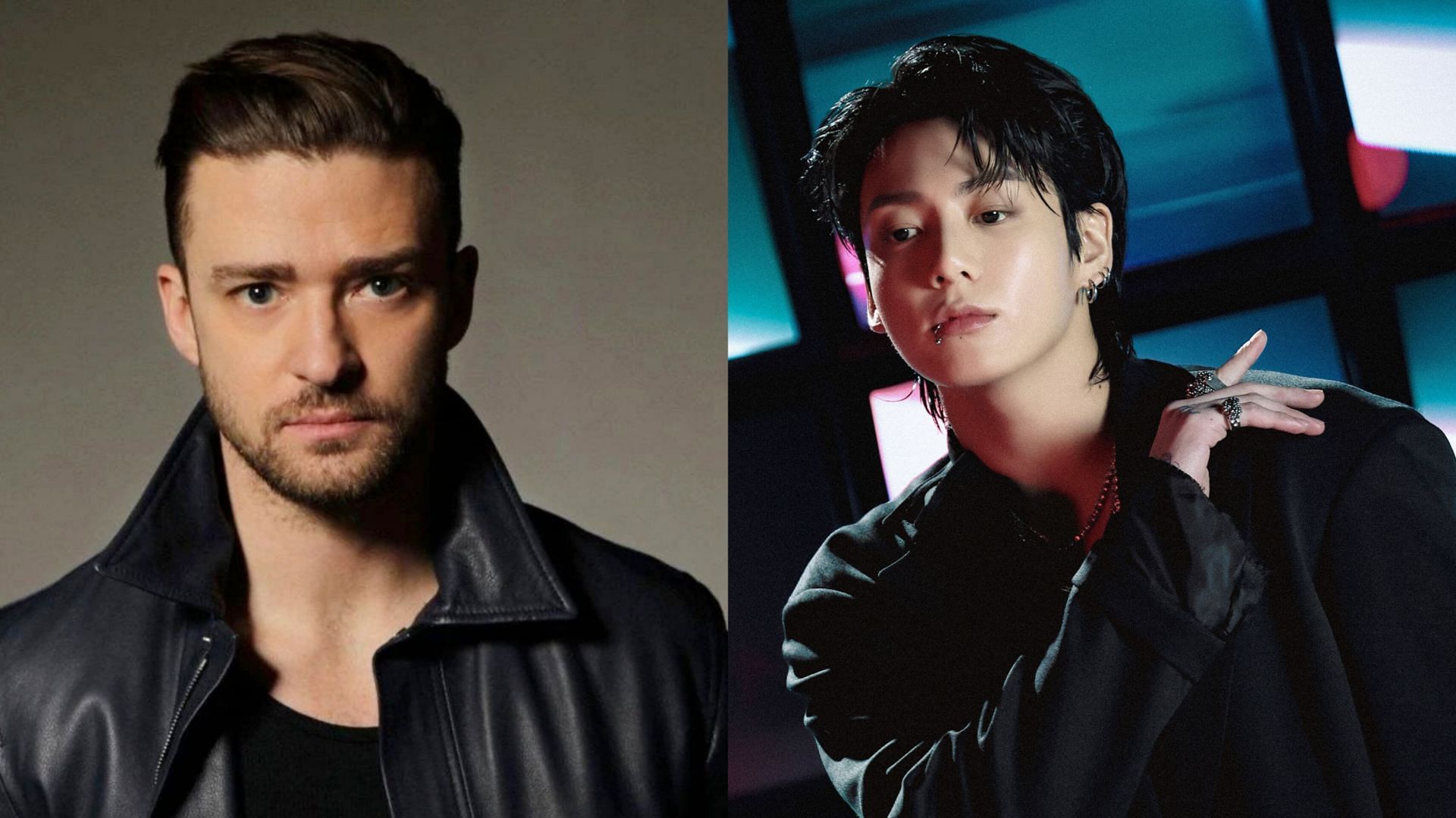 Featuring Justin Timberlake and Jungkook (Image via BTS CHARTS DAILY/X and Bighit Entertainment)