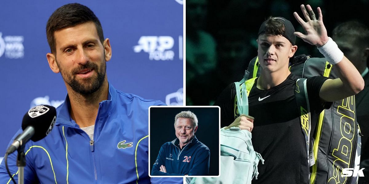 Novak Djokovic defeats Holger Rune in the 2023 Paris Masters QF