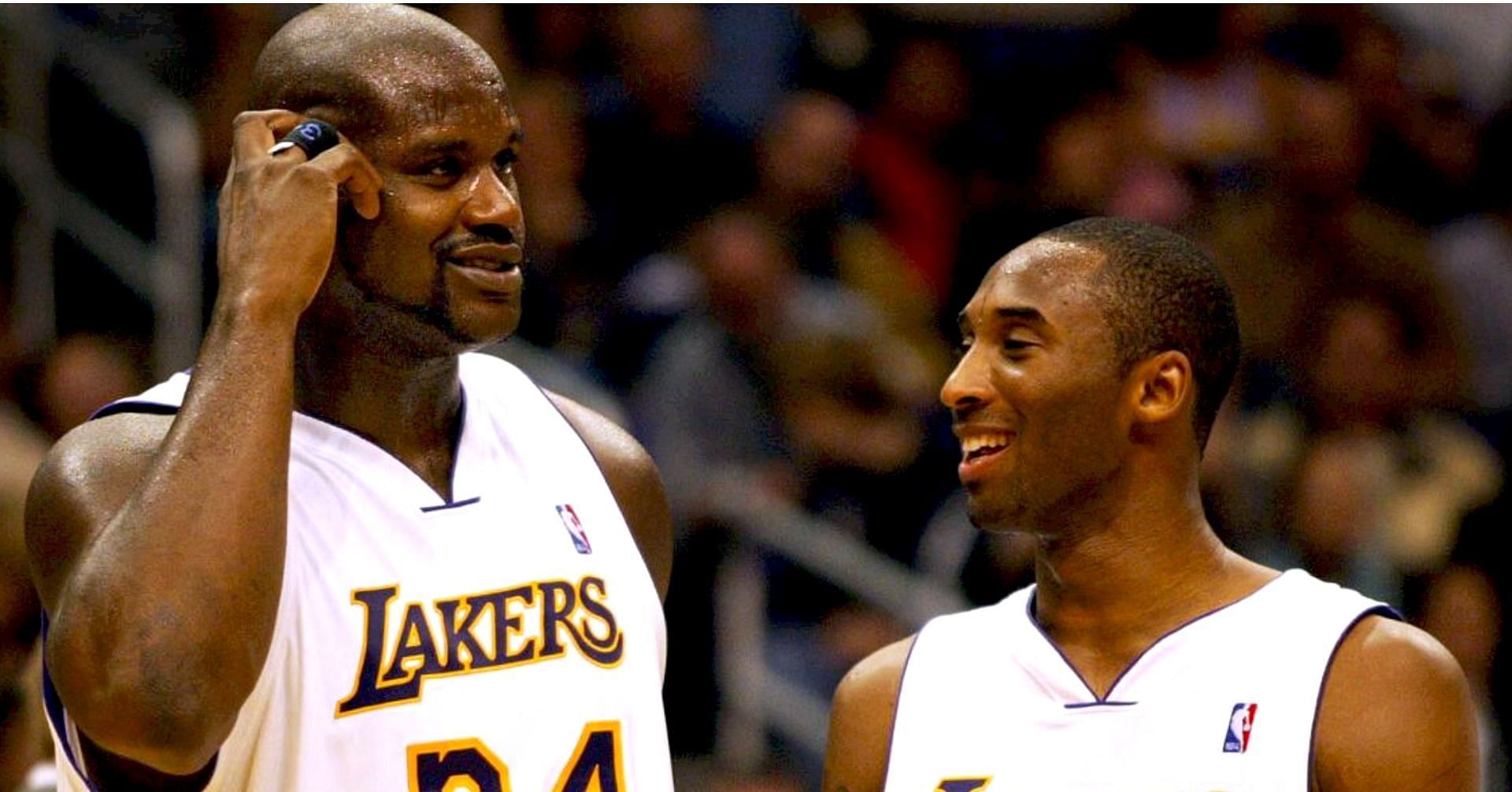 LA Lakers legends Shaquille O&rsquo;Neal and Kobe Bryant