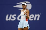 Emma Raducanu pictured at the 2022 US Open in New York