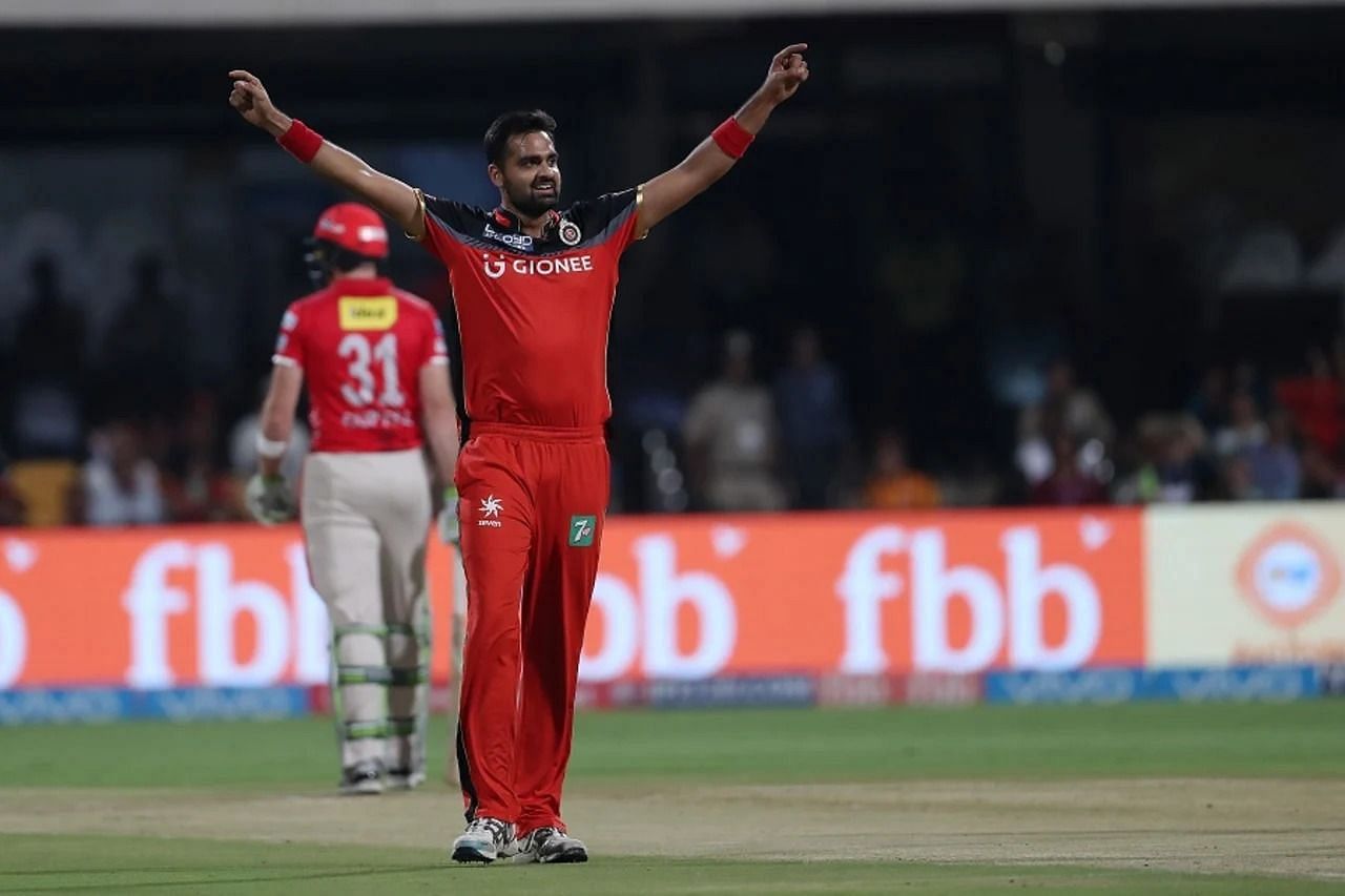 Aniket Choudhary celebrates after dismissing Kings XI Punjab