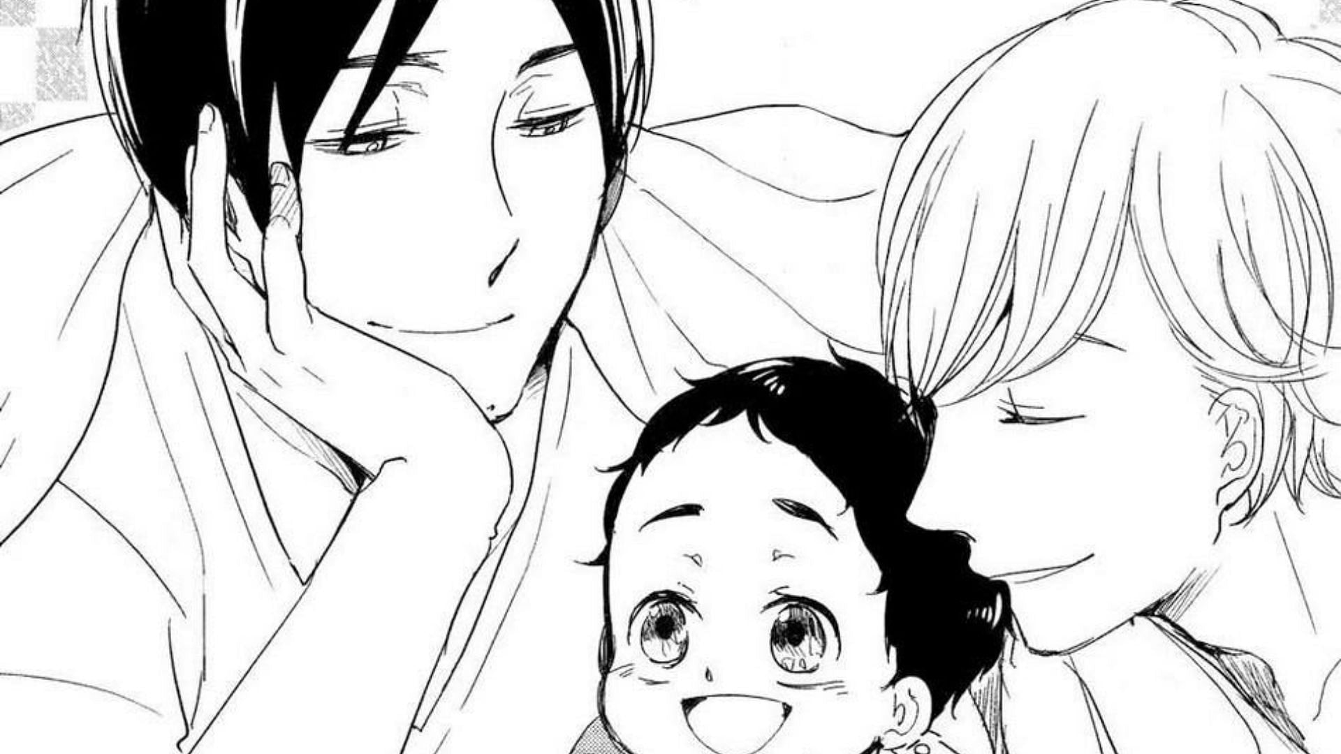 The Fujiyoshi family as seen in the manga (Image via Omegaverse Project)