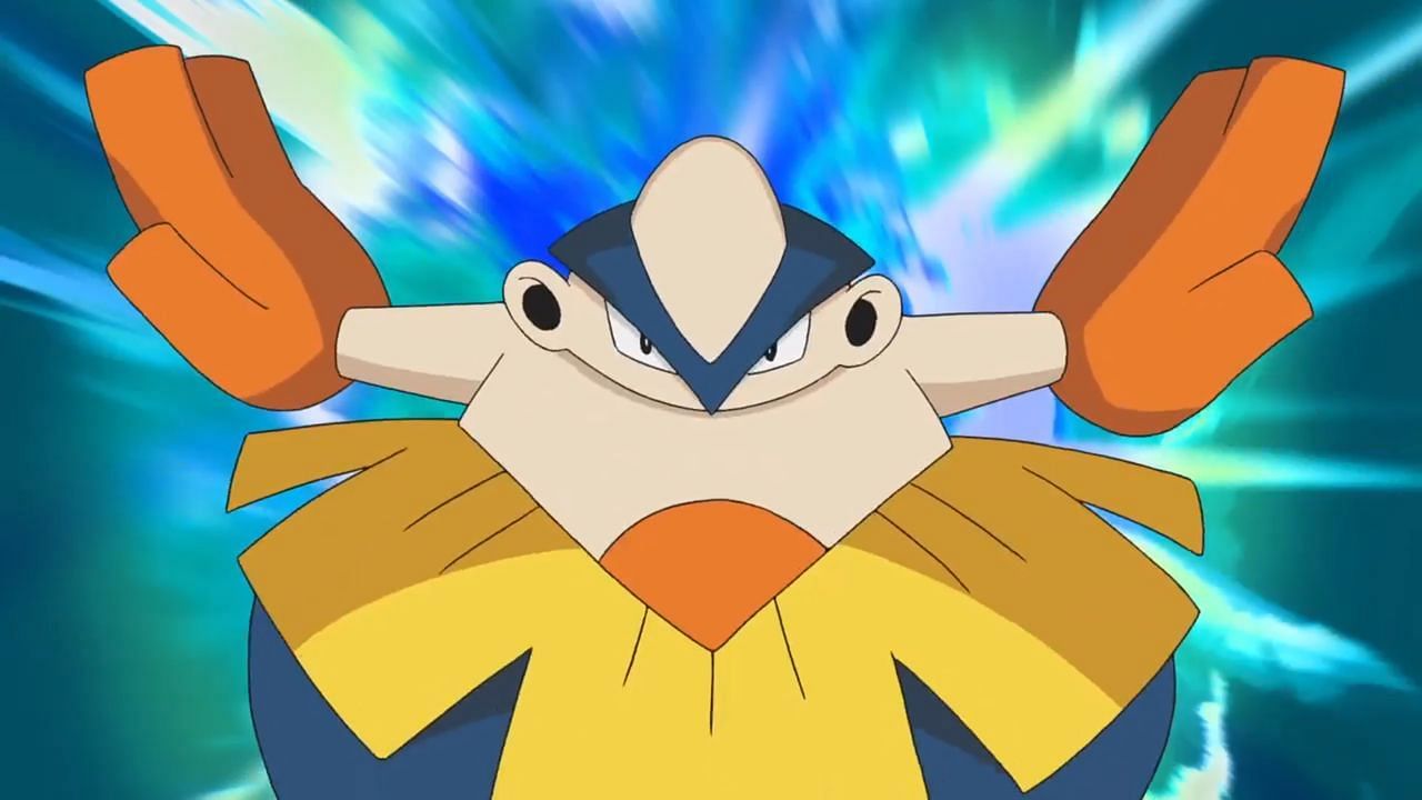 Hariyama as seen in the anime (Image via The Pokemon Company)