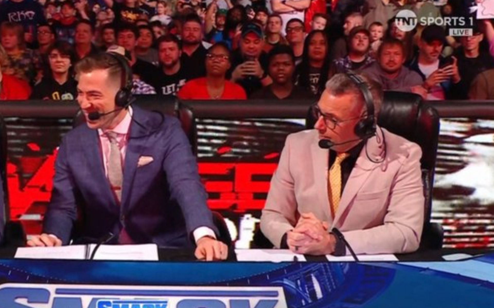 Key backstage figure unexpectedly appears on commentary alongside Michael Cole on SmackDown