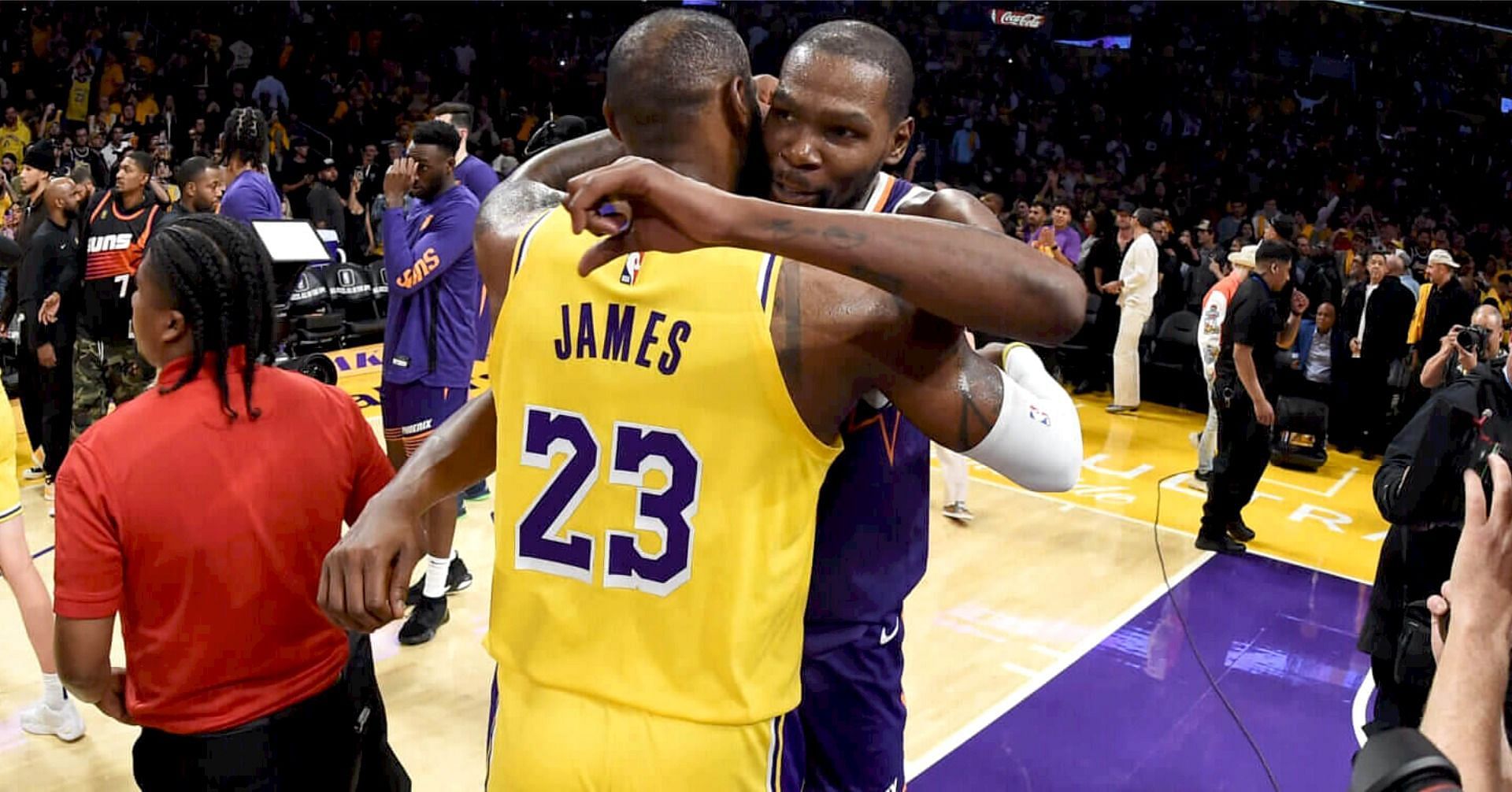 NBA superstar forwards LeBron James and Kevin Durant
