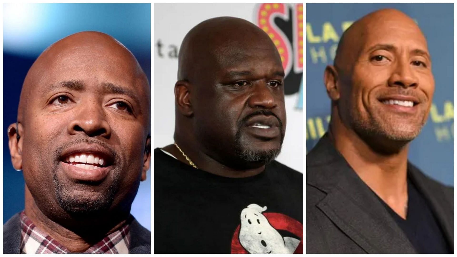 Kenny Smith (left) hilariously accuses Shaquille O