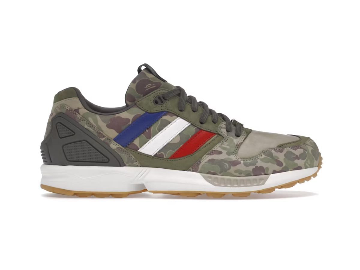 The Adidas ZX 5000 in Bape Camo (Image via Undefeated)