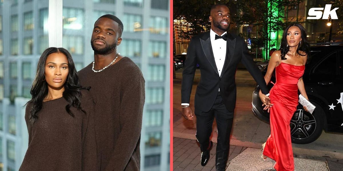 Frances Tiafoe and girlfriend Ayan Broomfield stun at the 2023 GQ Men of the Year party