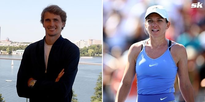 Alexander Zverev playing despite being handed penalty for domestic abuse, even as Simona Halep serves doping ban, baffles tennis journalist