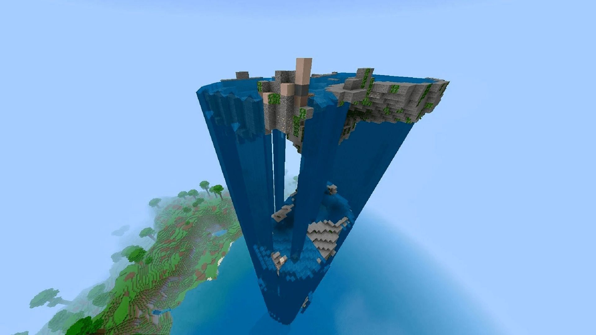 Поклонникам Minecraft, надеющимся раскопать эти руины тропы, придется потрудиться (Изображение взято с YourLocalKnight/Reddit)