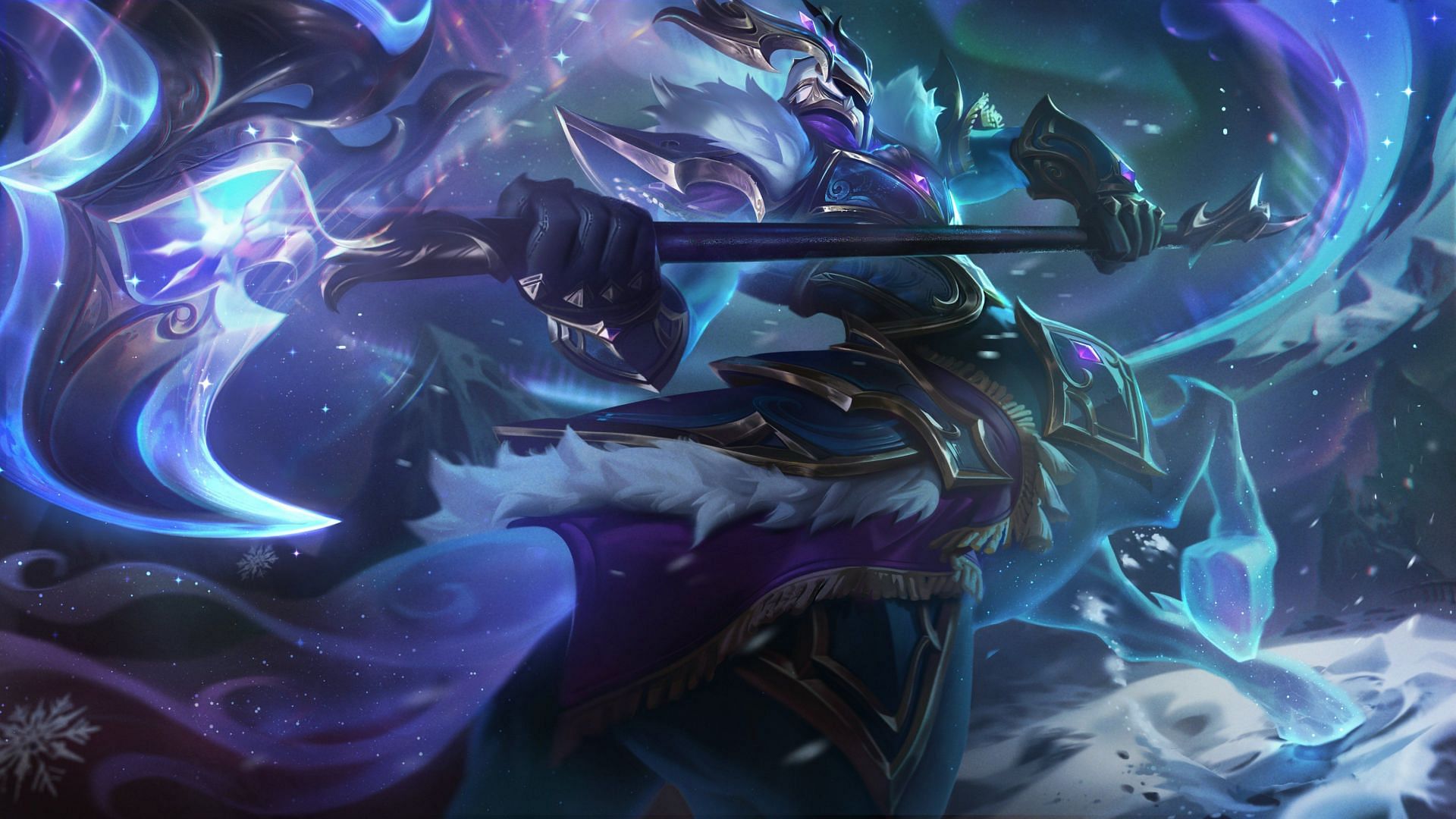 Winterblessed 2023 Hecarim splash art (Image via Riot Games)