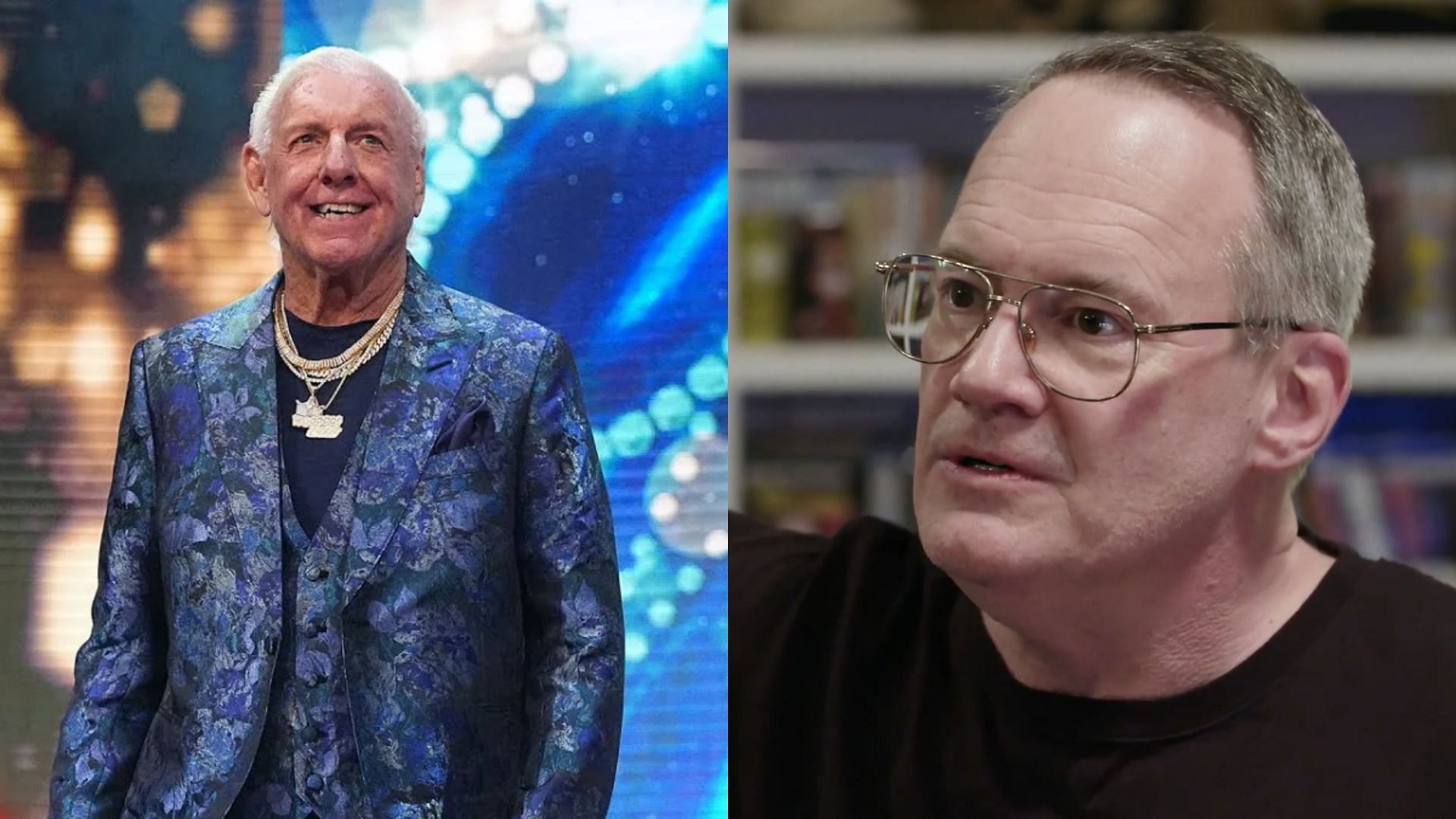 Ric Flair (left), Jim Cornette (right)