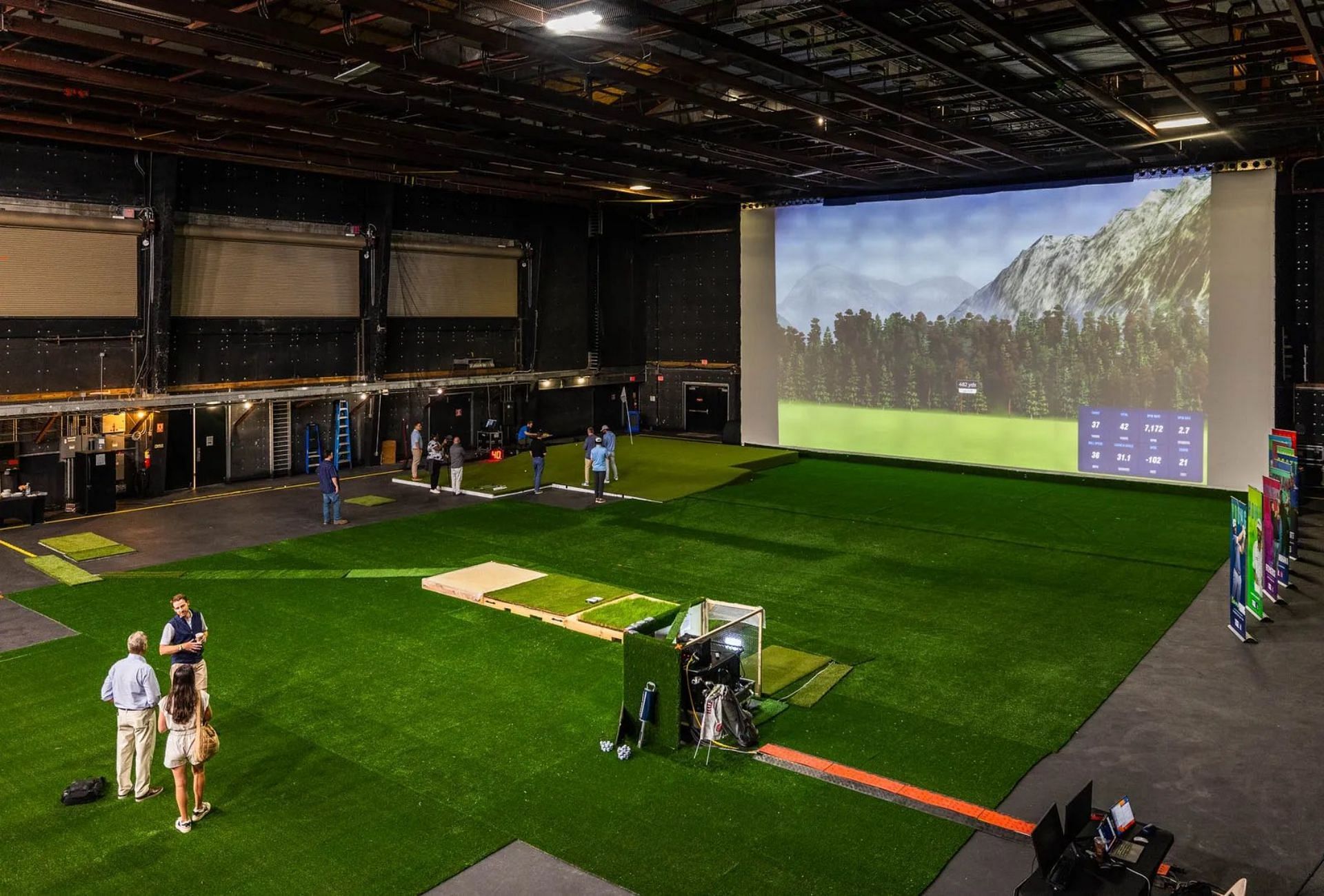 TGL League virtual golf course is almost ready (Image via X @WIRED).