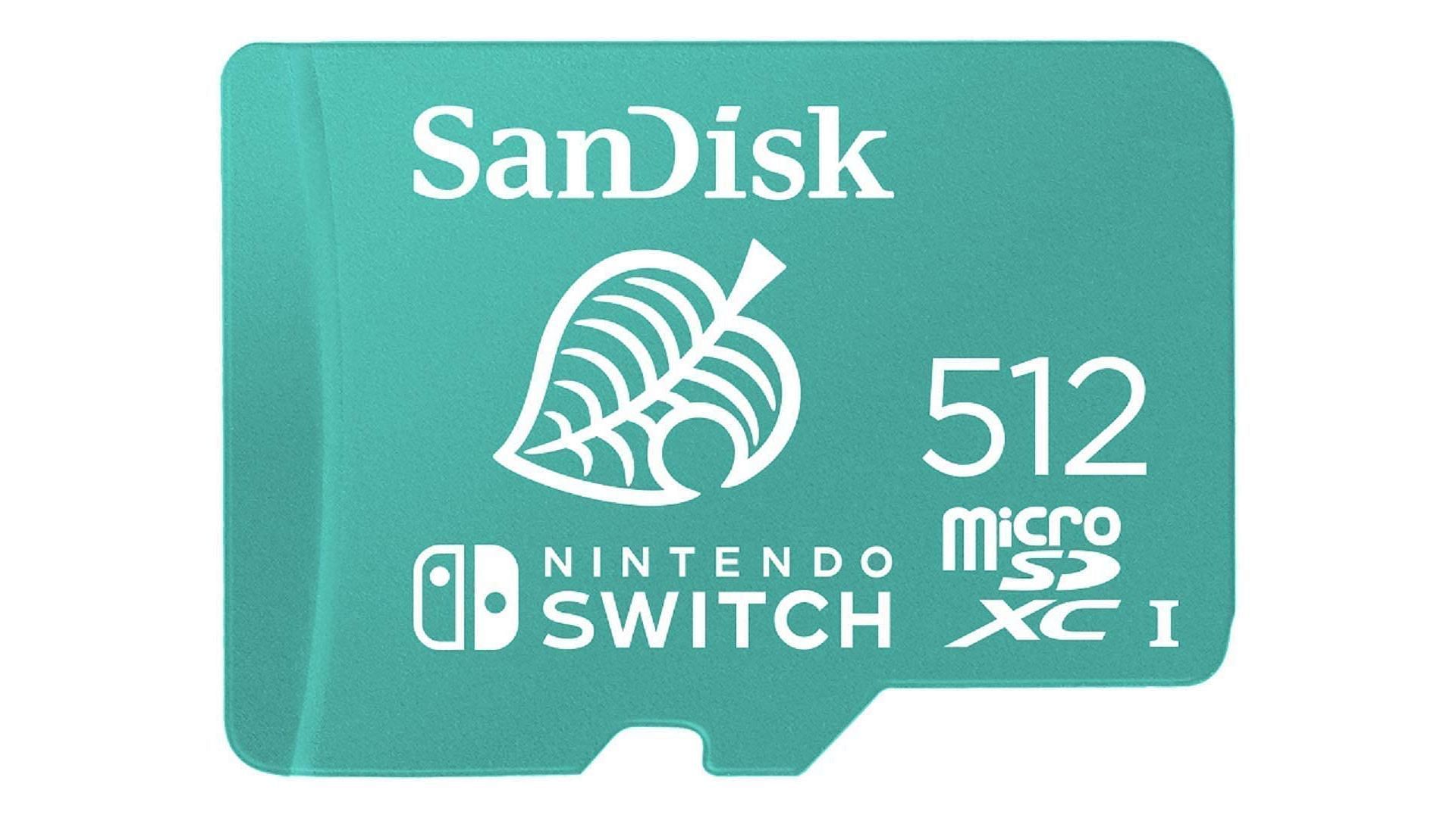 Nintendo-licensed Animal Crossing edition SanDisk 512 GB microSDXC card (Image via Nintendo)