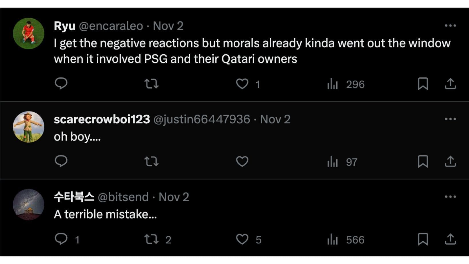 Fans react to the partnership. (Images via @encaraleo, @justin66447936, @bitsend)