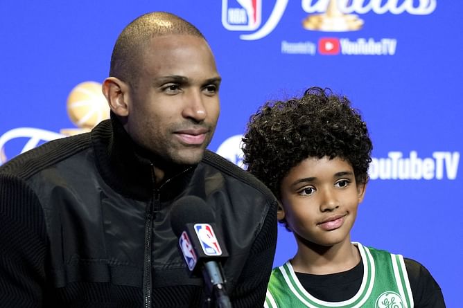 Watch: Al Horford's swat sees the ball land in son Ean's lap much to Celtics fans' delight