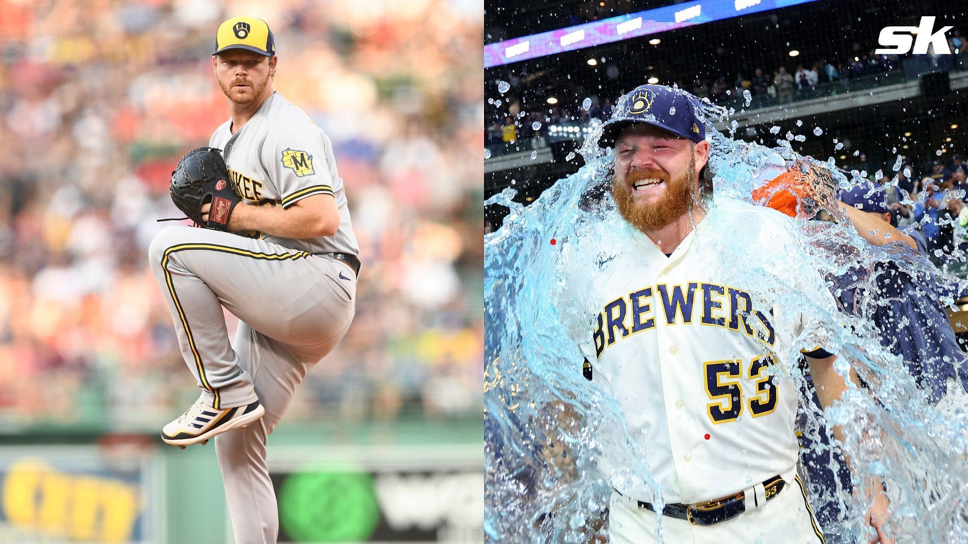 Pitcher Brandon Woodruff of the Milwaukee Brewers