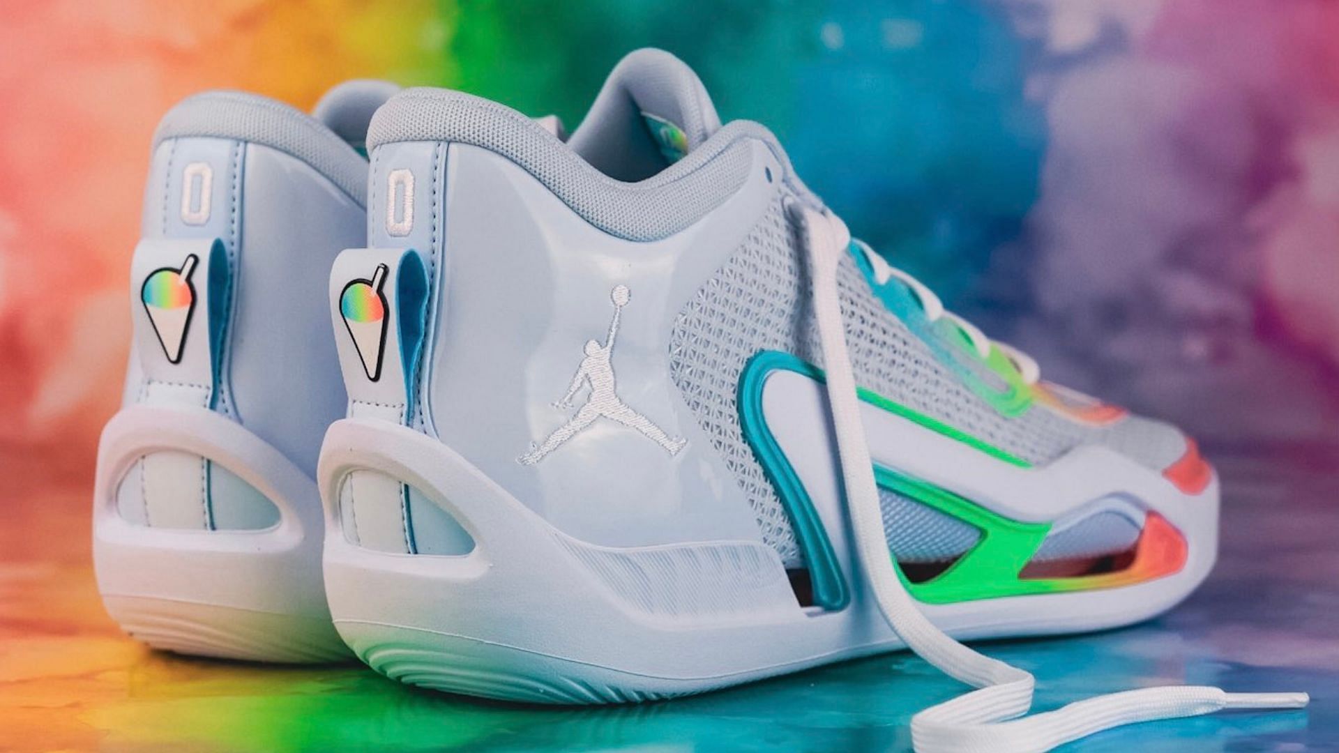 Jordan Tatum 1 Sno Cone PE shoes (Image via Twitter/@nicekicks)