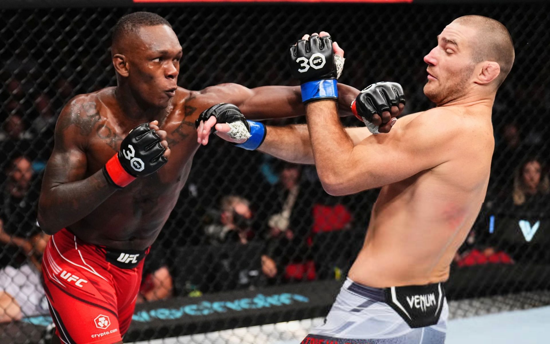 Israel Adesanya vs. Sean Strickland at UFC 293 [Images Courtesy: @GettyImages]