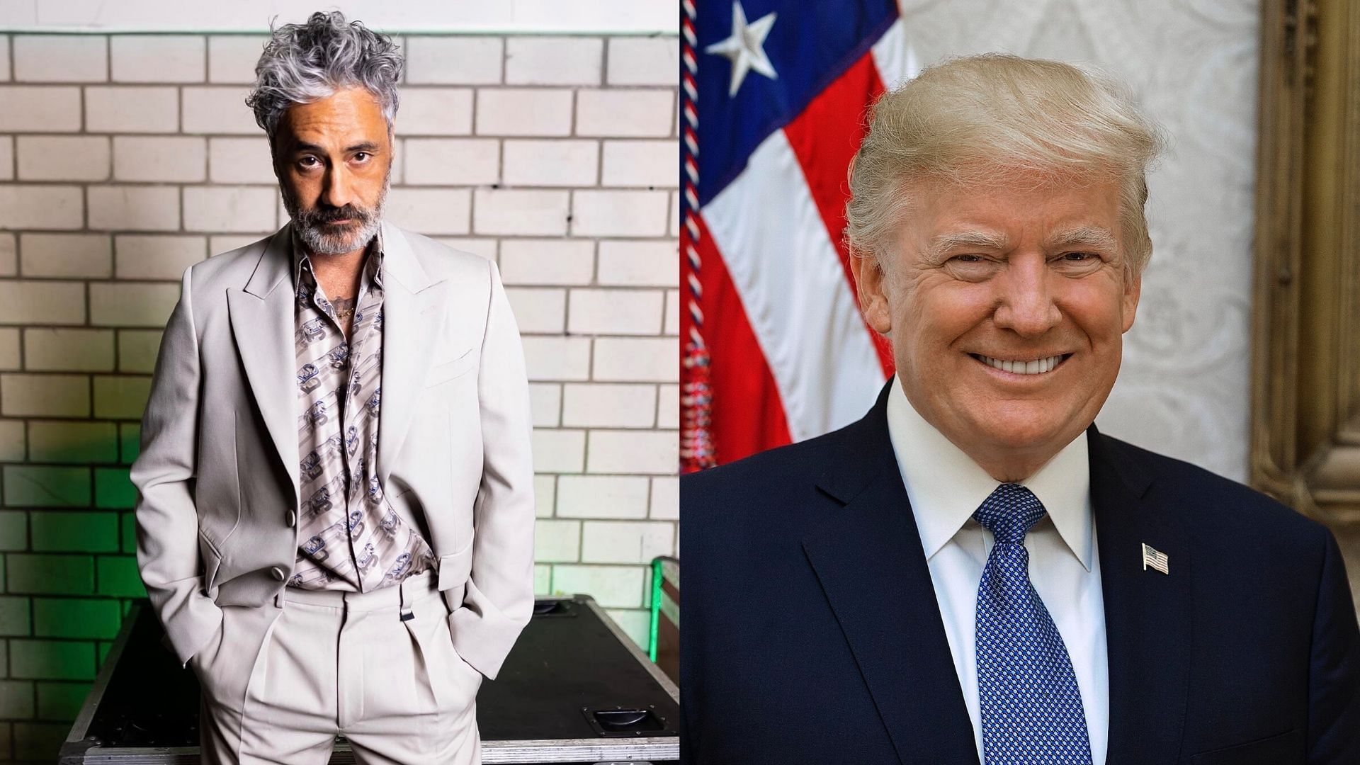 Taika Waititi talks about Donald Trump. (Images via Instagram/@taikawaititi &amp; @realdonaldtrump)