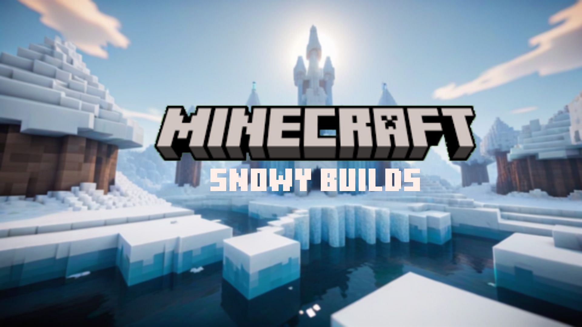 Create beautiful structures in the snowy biomes of Minecraft (Image via Mojang) 