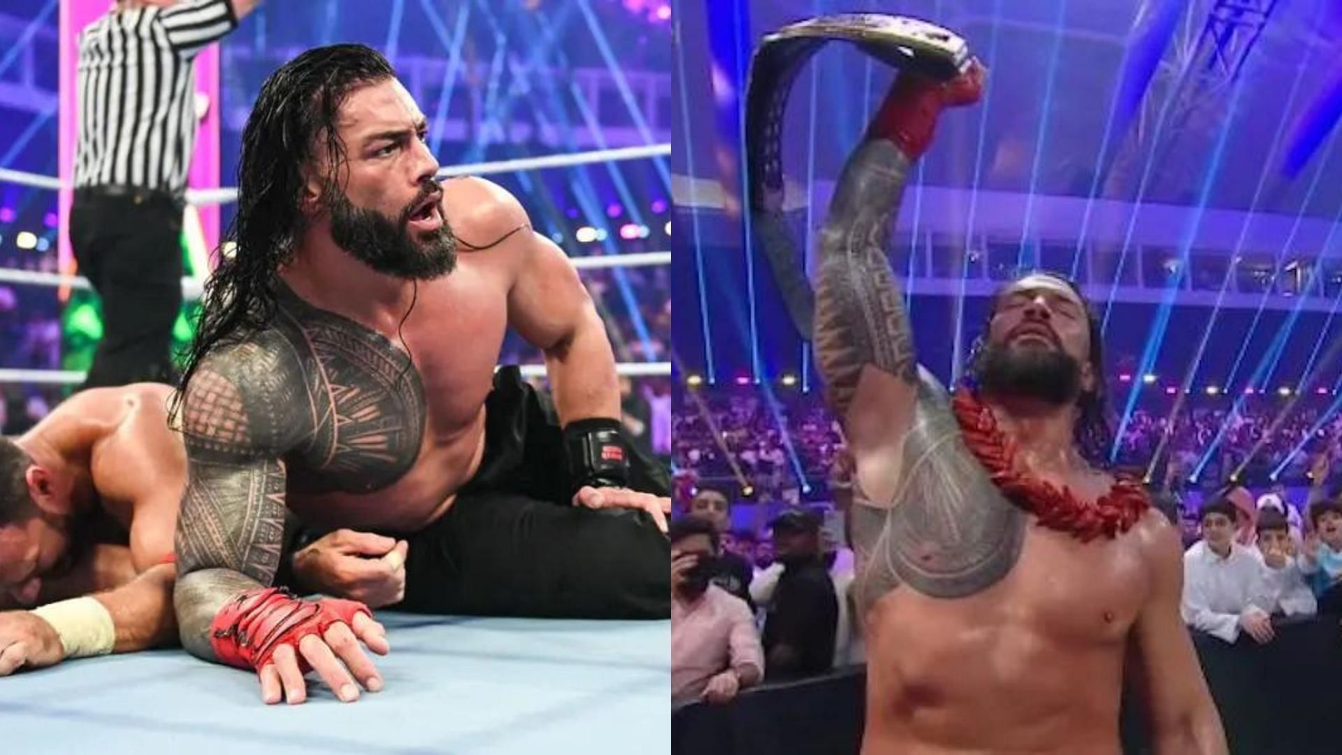 Roman Reigns retained his title at Crown Jewel 2023
