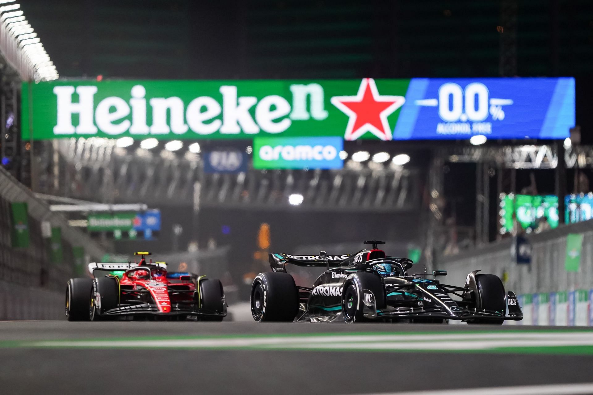 Mercedes and Ferrari to battle for the second place in the final race of the season (Photo by Alex Bierens de Haan/Getty Images for Heineken)