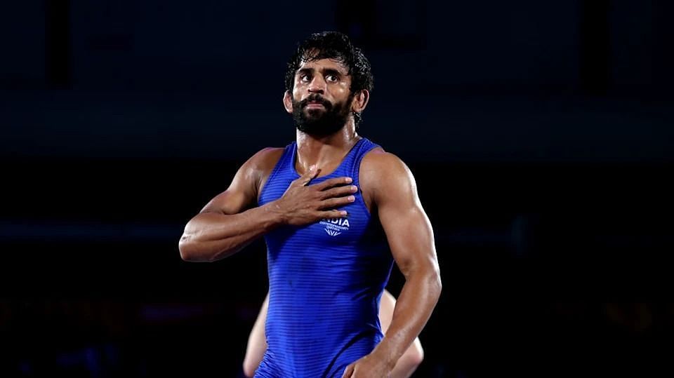 Bajrang Punia in action for Team India (Image Courtesy: Olympics.com)